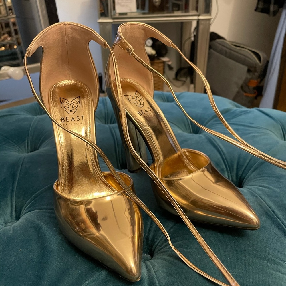 Rose gold heels
